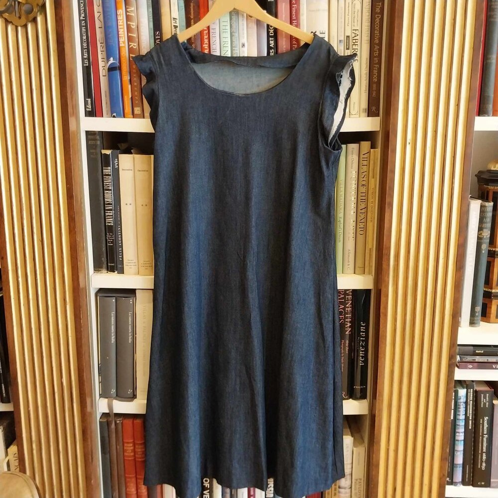 Handmade VIntage Denim Jumper/Dress / Size Large
